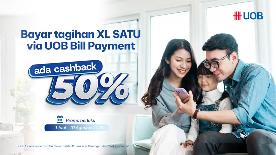 Bayar Tagihan XL SATU Lebih Untung Pakai Kartu Kredit UOB